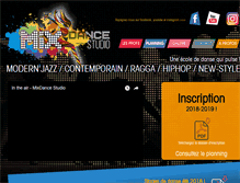 Tablet Screenshot of mixdancestudio.com